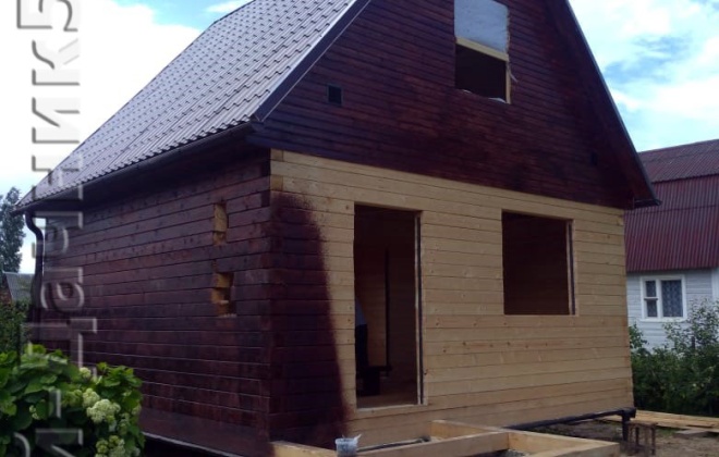 2 Брусовой дом 6×6, 60 м², Московская область, Волоколамский район, Посёлок Сычёво (7)